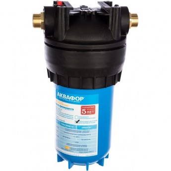 Корпус водоочистителя АКВАФОР Гросс Миди (10") соединение (переходник) 1" Корпус водоочистителя АКВАФОР Гросс Миди (10") соединение (переходник) 1"